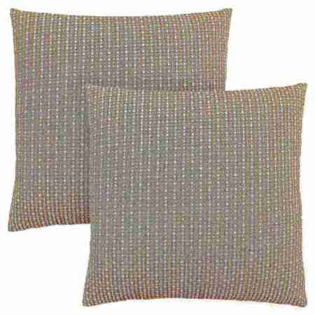 MONARCH SPECIALTIES Pillows, Set Of 2, 18 X 18 Square, Insert Included, Accent, Sofa, Couch, Bedroom, Polyester, Brown I 9229